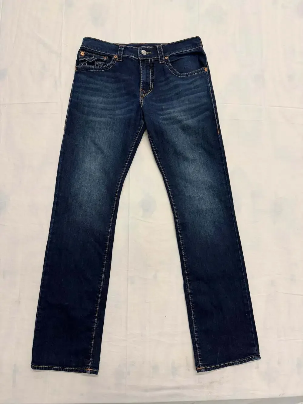 True Religion Ricky Relaxed Straight Jeans Size 33